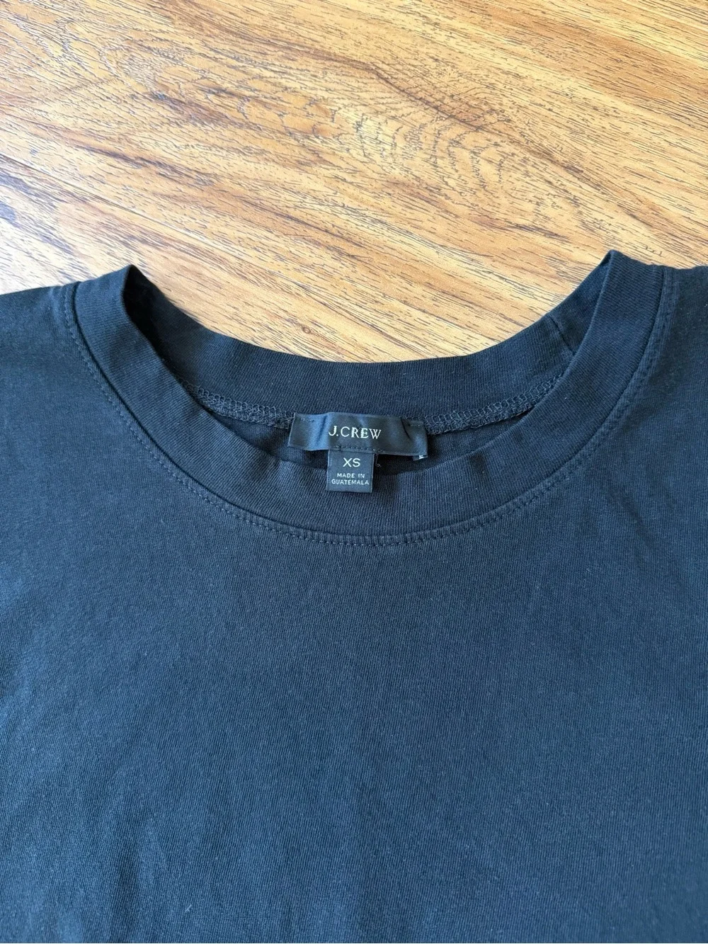 J.Crew Black Cotton Midi T-Shirt Dress Size XS